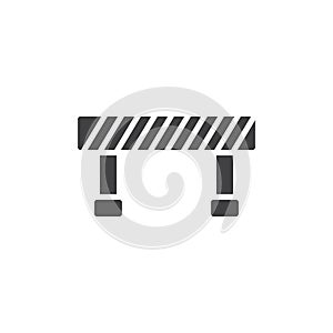 Barrier icon vector