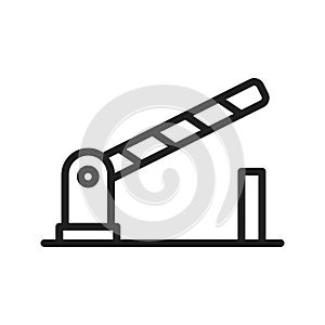 Barrier icon vector image.