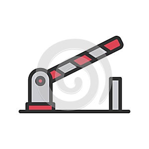 Barrier icon vector image.