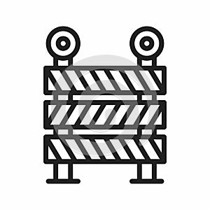 Barrier icon vector image.