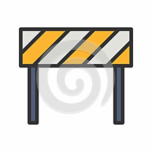 Barrier icon vector image.