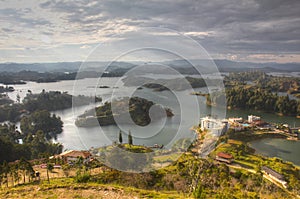 Barrier lake in Antioquia photo