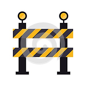 Barrier restricted street stripe design