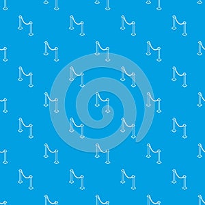 Barrier rope pattern vector seamless blue