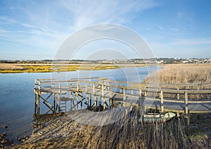 Barrinha of Esmoriz, situated between the municipalities of Espinho and Ovar, Portugal photo