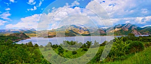 Barrios de Luna reservoin in Irede at Leon Spain