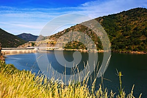 Barrios de Luna reservoir. Leon, Spain
