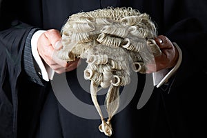 Barrister Holding Wig