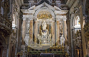 Barroco church of the Gesu Nuovo, Naples, Italy photo