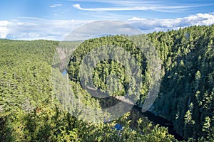 Barron River Cuts Through the Forested Canyon