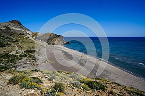 Barronal Beach in Cabo de Gata-Nijar Natural Park, Spain