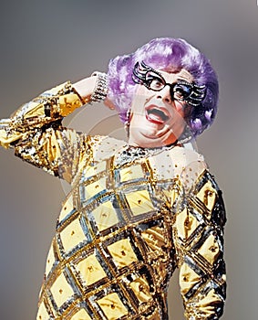 Barry Humphries as Dame Edna Everage on Broadway in 1999