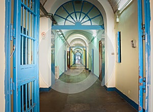 Bars in old prison