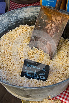 Scented soap at market stall in provence province