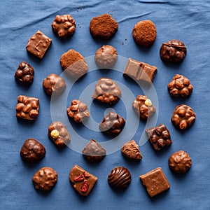 And bars, with some enrobed in cocoa powder and others featuring