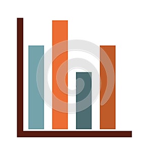 bars statictics isolated icon design