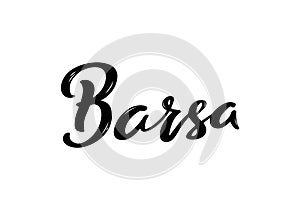 Barsa Lettering. photo