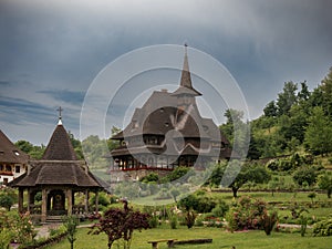 Barsana monastery complex in Maramures Romania