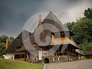 Barsana monastery complex in Maramures Romania