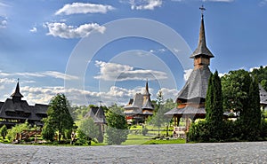 Barsana monastery complex in Maramures Romania