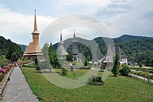 Barsana orthodox wooden monastery complex