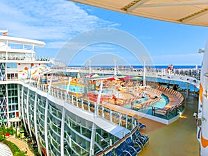 Barselona, Spaine - September 06, 2015: Royal Caribbean, Allure of the Seas