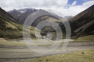 Barskoon valley in Kyrgyzstan, Tien Shan mountains