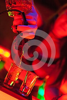 Bartender Pouring alcohol