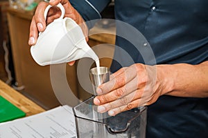 Bartender preparing cocktail