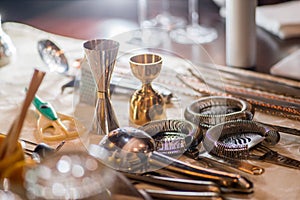 Bartender preparing cocktail