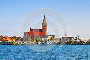 Barth Harbour, an old town in northern Germany photo