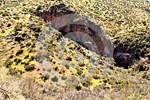 Bartlett Lake reservoir, Maricopa County, State of Arizona, United States scenic landscape view