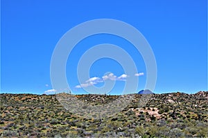 Bartlett Lake reservoir, Maricopa County, State of Arizona, United States scenic landscape view