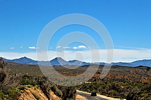 Bartlett Lake reservoir, Maricopa County, State of Arizona, United States scenic landscape view