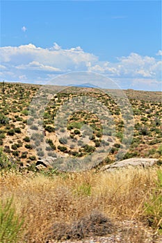 Bartlett Lake Reservoir, Maricopa County, State of Arizona, United States scenic landscape view