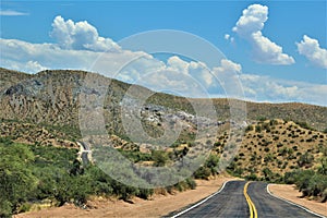 Bartlett Lake Reservoir, Maricopa County, State of Arizona, United States scenic landscape view