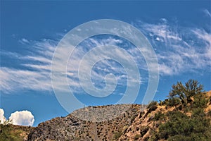 Bartlett Lake Reservoir, Maricopa County, State of Arizona, United States scenic landscape view