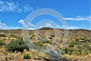 Bartlett Lake Reservoir, Maricopa County, State of Arizona, United States scenic landscape view