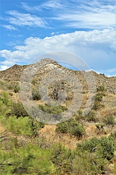 Bartlett Lake Reservoir, Maricopa County, State of Arizona, United States scenic landscape view