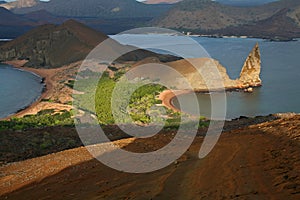 Bartolome Island and the Pinnacle, Galapagos photo