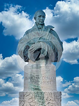 Bartolomeo Borghesi statue in San Marino photo