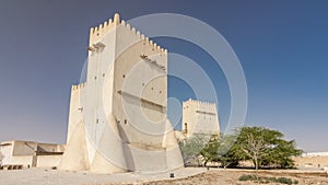 Barzan Towers timelapse hyperlapse, watchtowers near Doha - Qatar