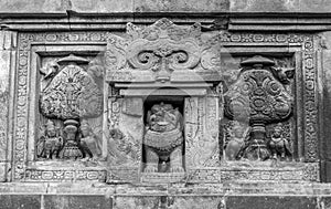 Bas-Releif of Candi Siwa Shiva Temple in Prambanan temple complex. Central Java, Indonesia