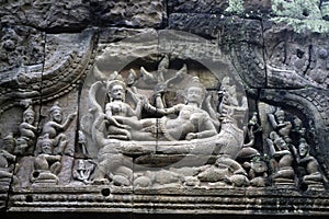 Bas relief- Angkor Wat, Cambodia