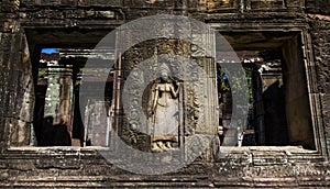 Bas-relief of Apsara dancing