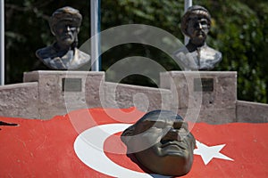 bas-relief of Ataturk