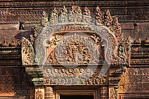 A bas-relief at Banteay Srei