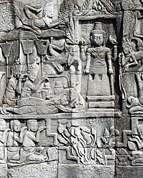 Bas-relief of Bayon Temple