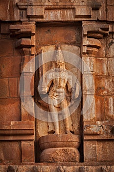 Bas relief. Brihadishwara Temple, Tanjore