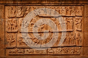 Bas relief. Brihadishwara Temple, Tanjore photo